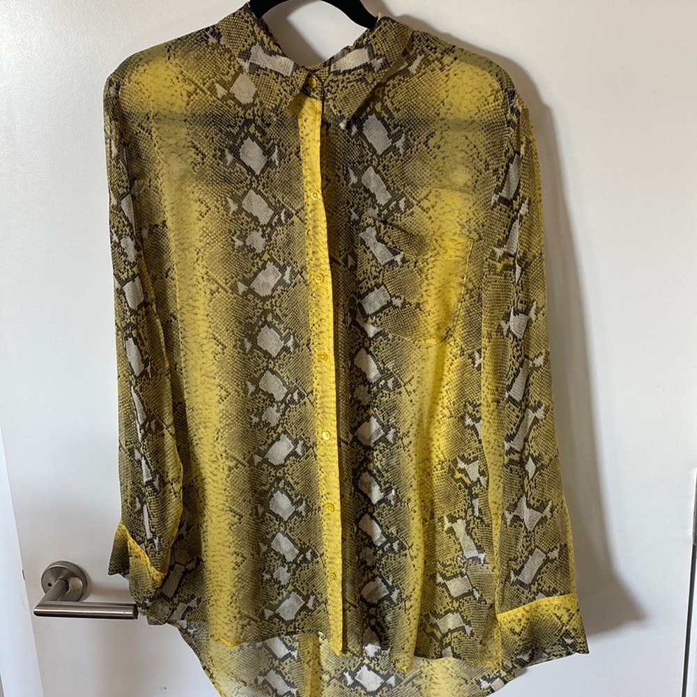 Very gently worn silk equipment blouse/shirt